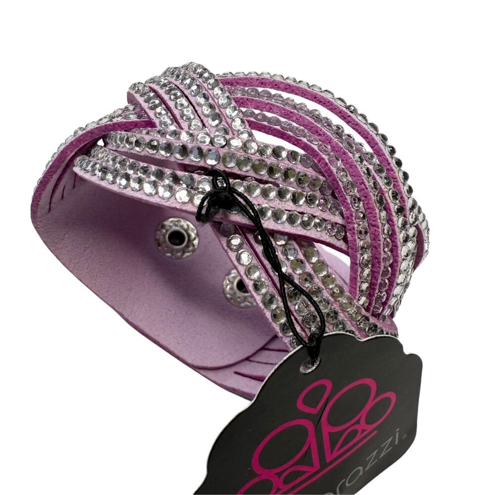 Paparazzi Rhinestone Bring on the Bling Multi-Layer Bracelet Western Boho Purple